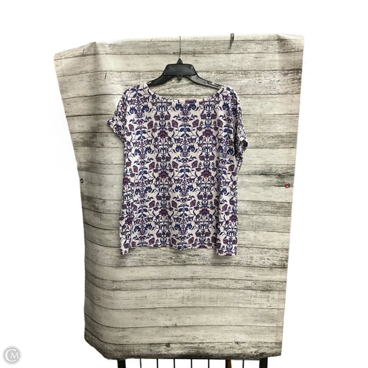 Top Sleeveless By J. Jill In Floral Print, Size: L