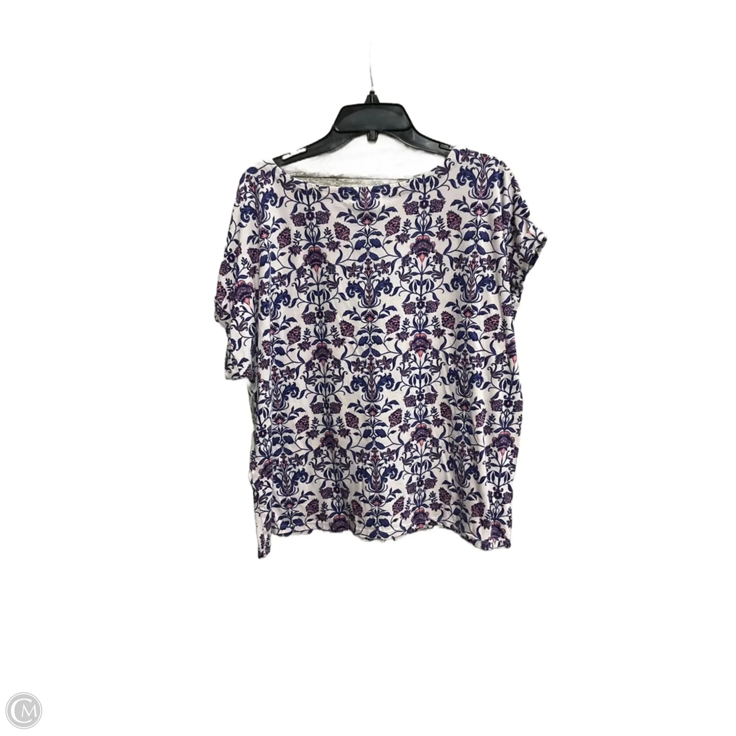 Top Sleeveless By J. Jill In Floral Print, Size: L