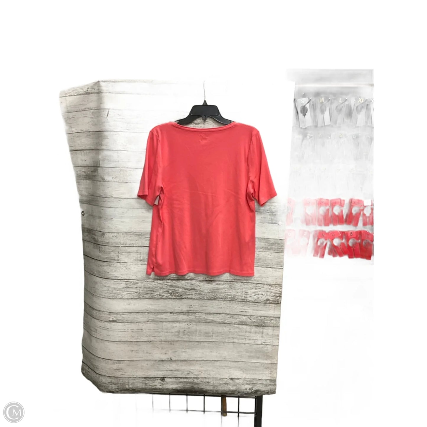 Top Short Sleeve By Talbots In Orange, Size: Xlp