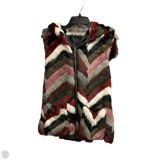Vest Faux Fur & Sherpa By Steve Madden In Multi-colored, Size: S