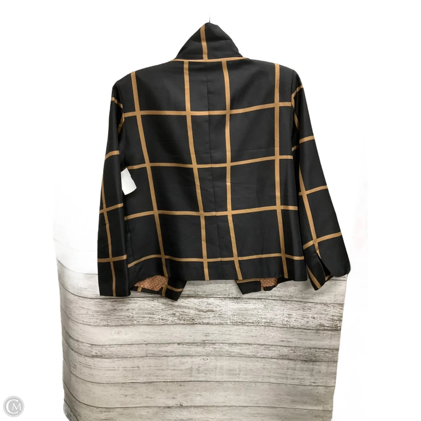 Blazer By Clothes Mentor In Brown & Tan, Size: M