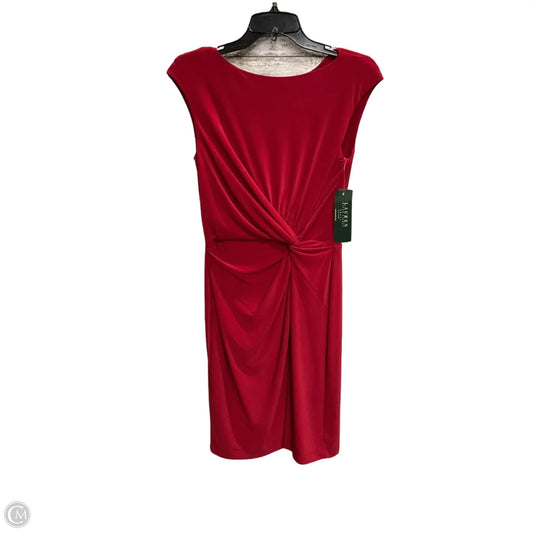 Dress Casual Maxi By Lauren By Ralph Lauren In Red, Size: Mp