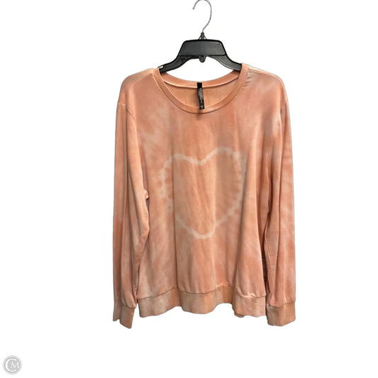 Athletic Sweatshirt Crewneck By Torrid In Peach, Size: Xl