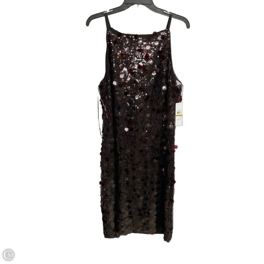 Dress Casual Midi By Dkny In Maroon, Size: L