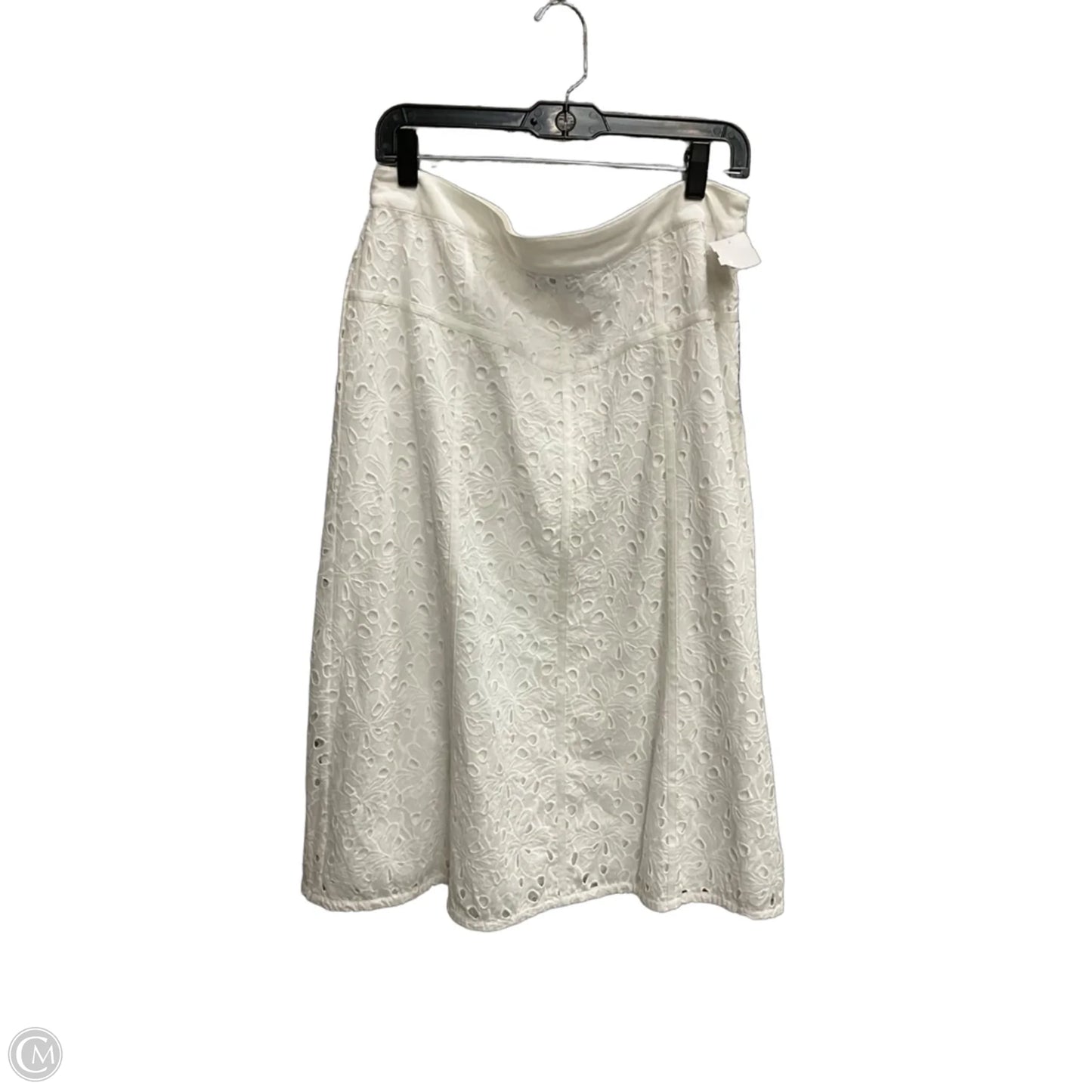 Skirt Designer By Karl Lagerfeld In White, Size: Xl