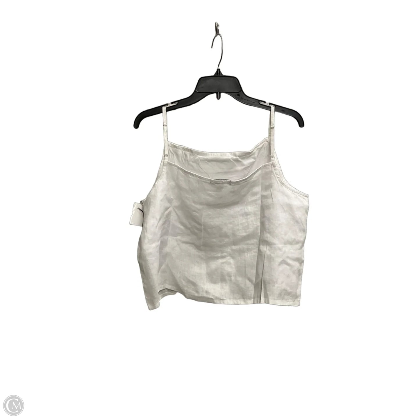 Top Sleeveless By Saks Fifth Avenue In White, Size: Xl