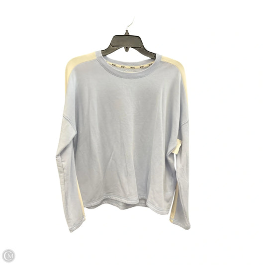 Top Long Sleeve By Madewell In Blue, Size: S