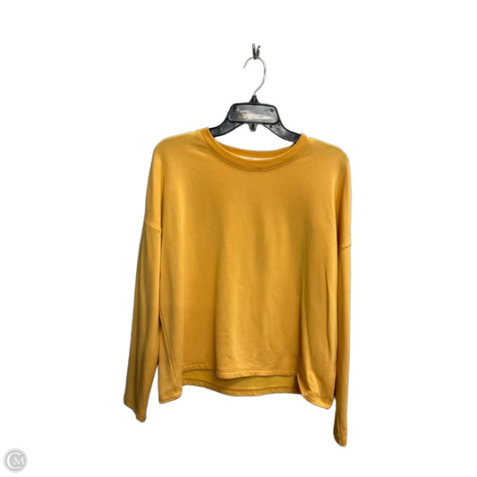 Top Long Sleeve By Madewell In Yellow, Size: S