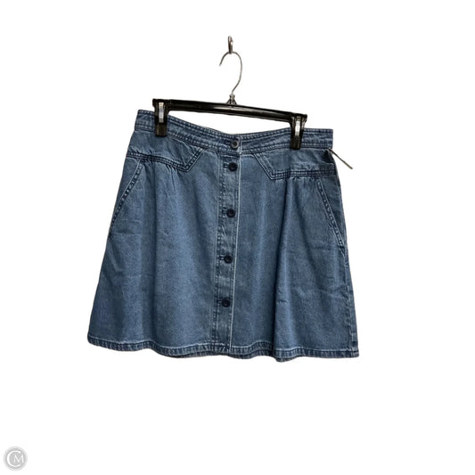 Skirt Midi By Madewell In Blue Denim, Size: 6