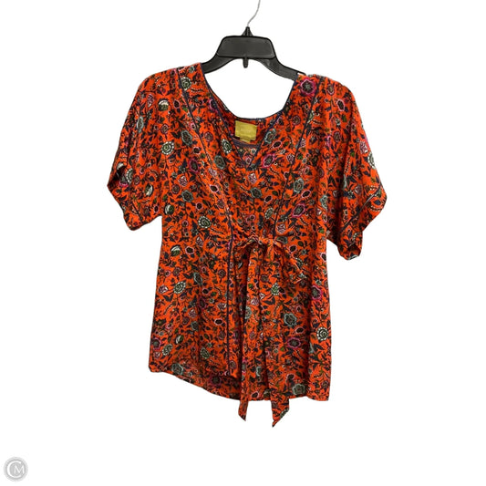 Top Short Sleeve By Maeve In Floral Print, Size: S