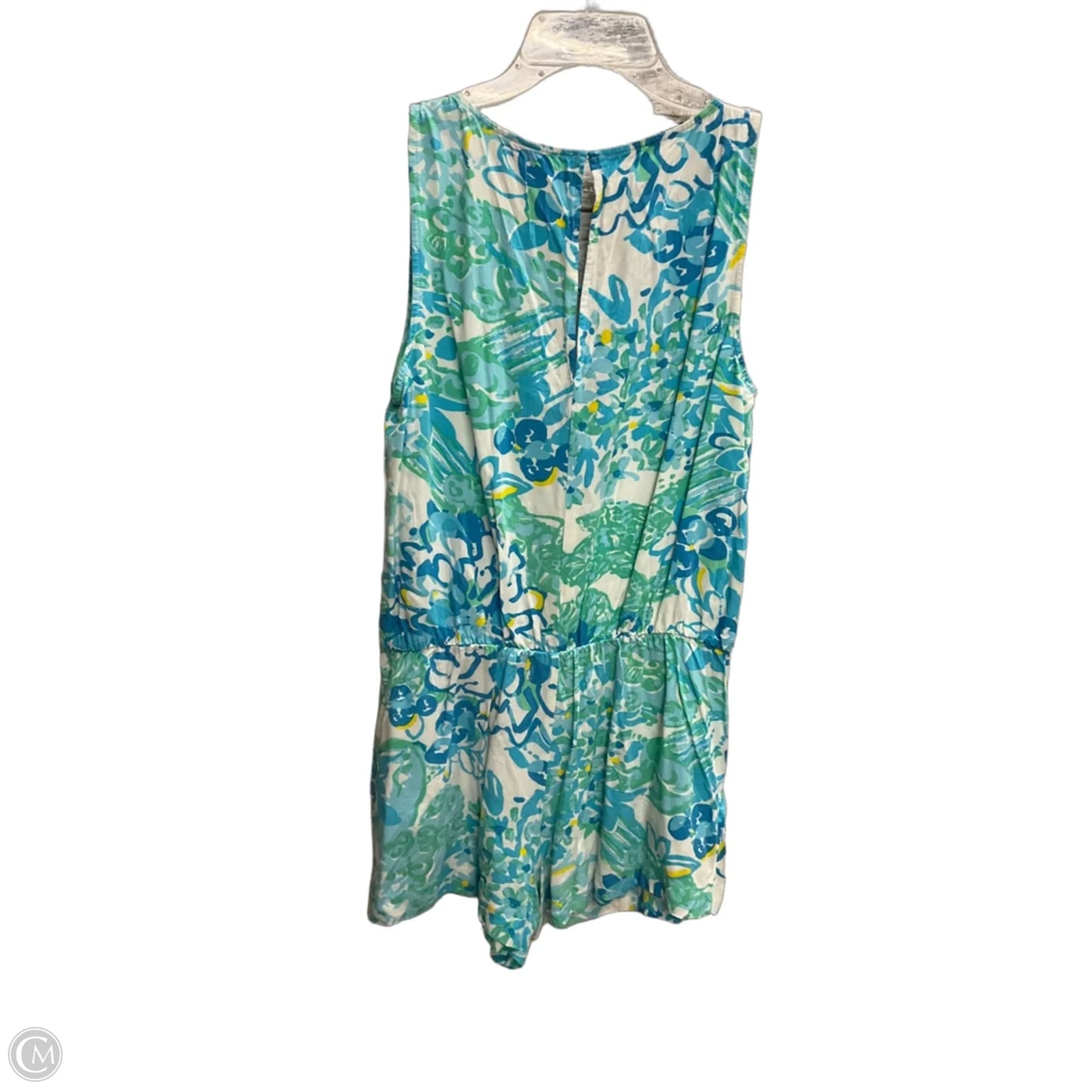 Romper Designer By Lilly Pulitzer In Floral Print, Size: M