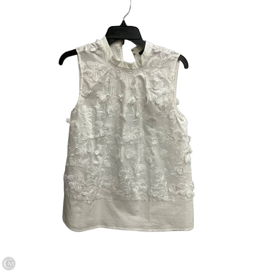 Top Sleeveless By Ann Taylor In White, Size: Xs