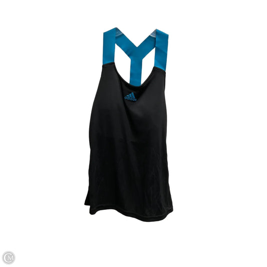 Athletic Tank Top By Adidas In Black, Size: M
