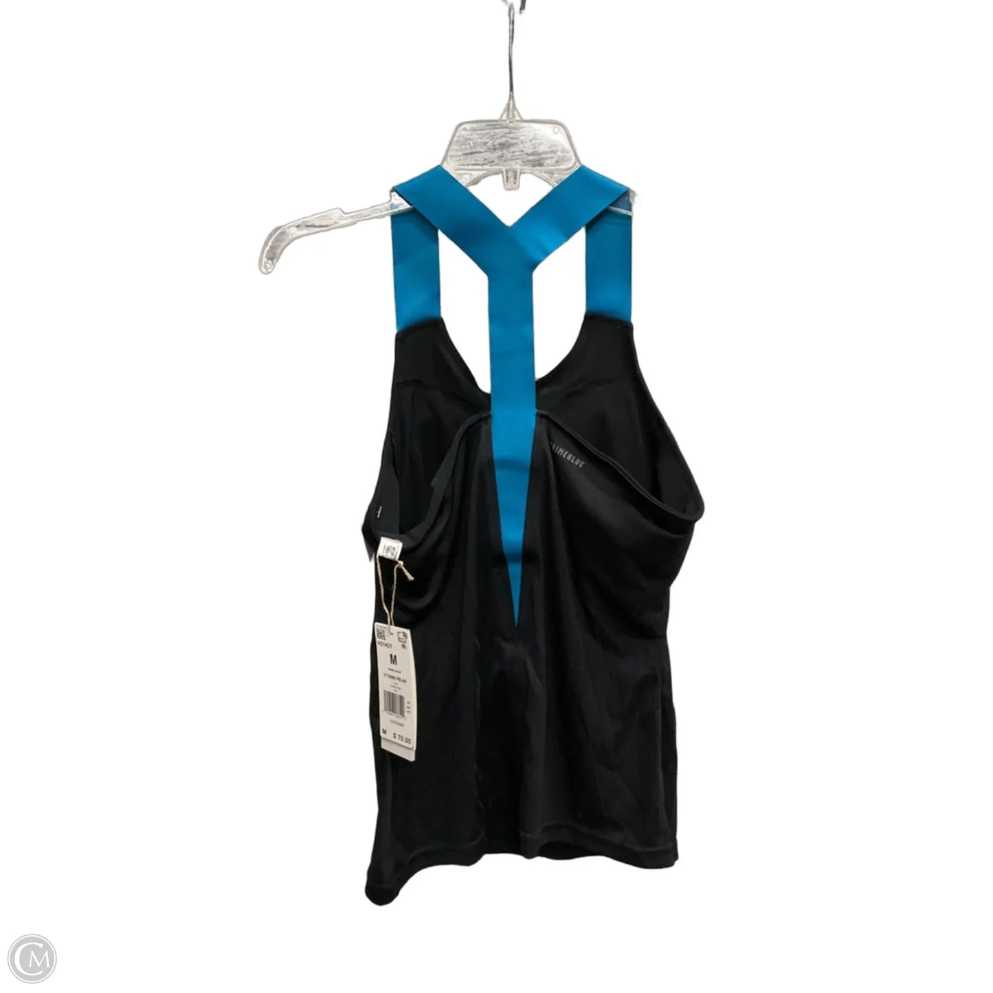 Athletic Tank Top By Adidas In Black, Size: M
