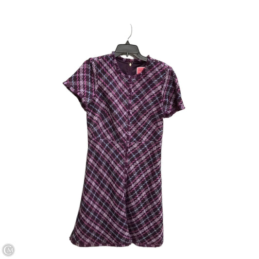 Dress Designer By Kate Spade In Plaid Pattern, Size: 10