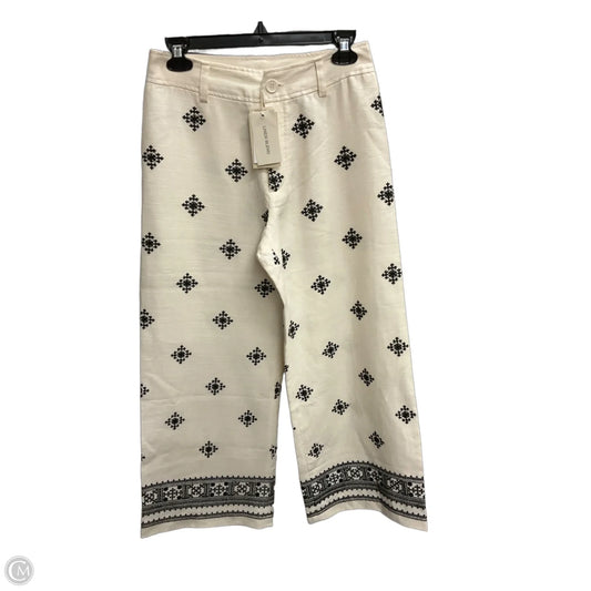 Pants Linen By Elie Tahari In Black & Cream, Size: 2