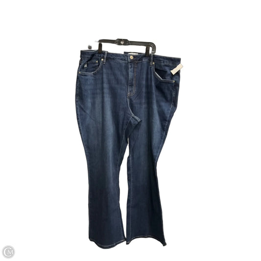 Jeans Wide Leg By Seven 7 In Blue Denim, Size: 22