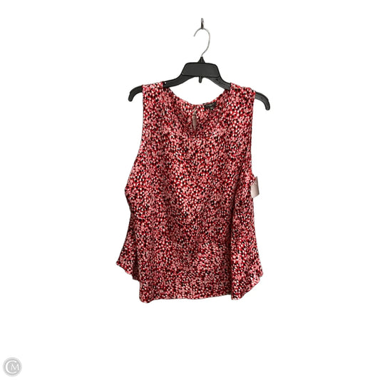 Top Sleeveless By Talbots In Red, Size: Xl