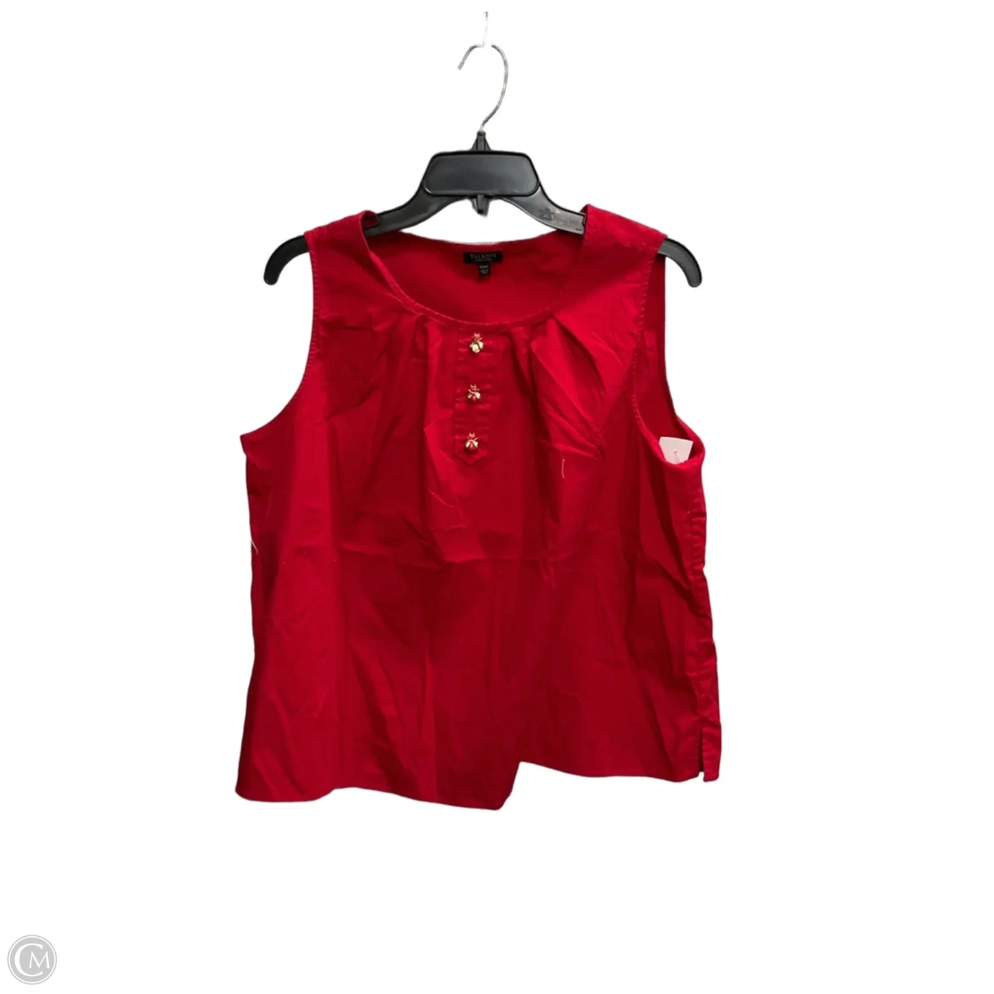 Top Sleeveless By Talbots In Red, Size: 1x