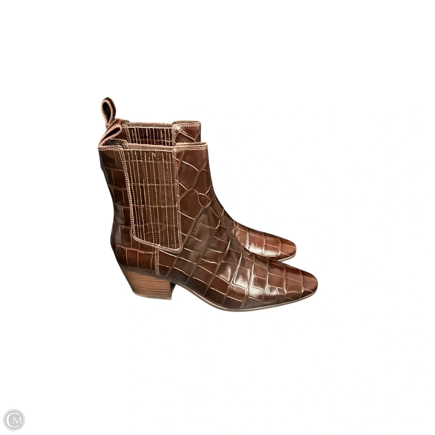 Boots Ankle Heels By J. Crew In Brown, Size: 7.5