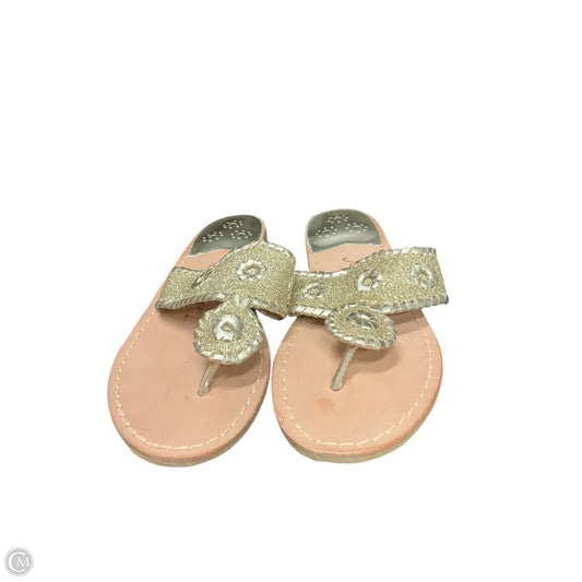 Sandals Flats By Jack Rogers In Gold, Size: 8