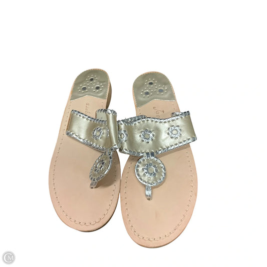 Sandals Flats By Jack Rogers In Gold, Size: 8