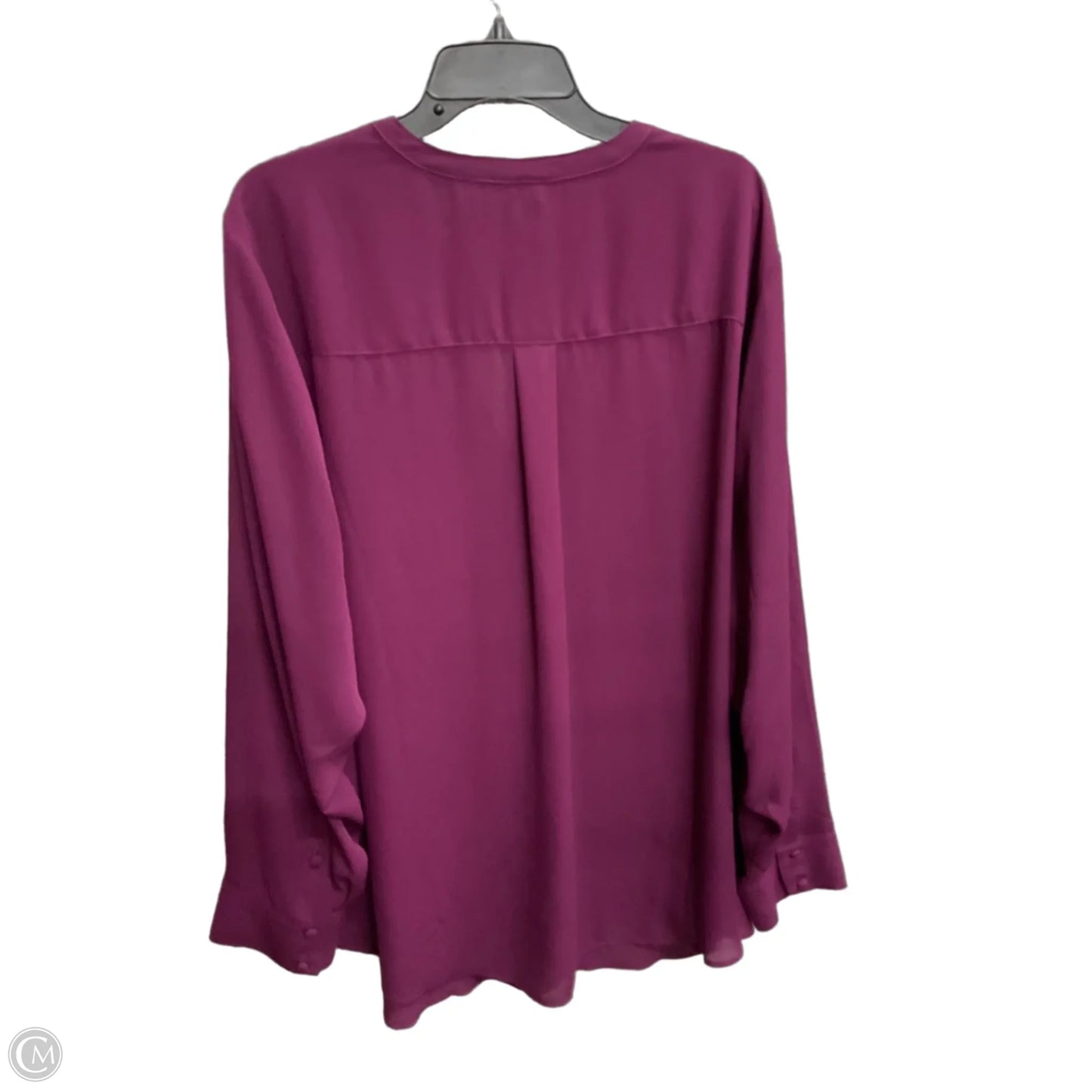 Top Long Sleeve By Torrid In Purple, Size: 4x