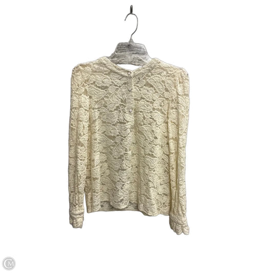 Blouse Long Sleeve By Prettygarden In Brown, Size: S