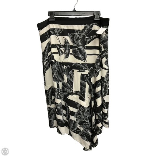 Skirt Maxi By Vince Camuto In Black & White, Size: 14