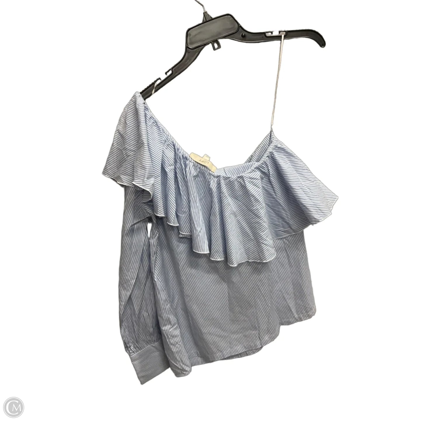 Top Long Sleeve By Loft In Striped Pattern, Size: M