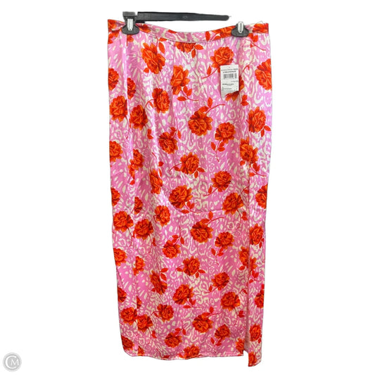 Skirt Maxi By Topshop In Floral Print, Size: 10