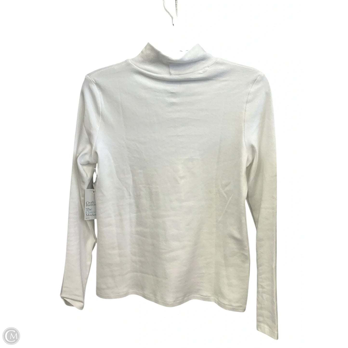 Top Long Sleeve By Croft And Barrow In White, Size: Xsp