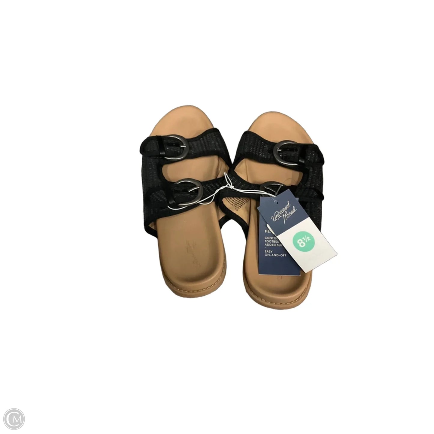 Sandals Flats By Universal Thread In Black, Size: 8.5