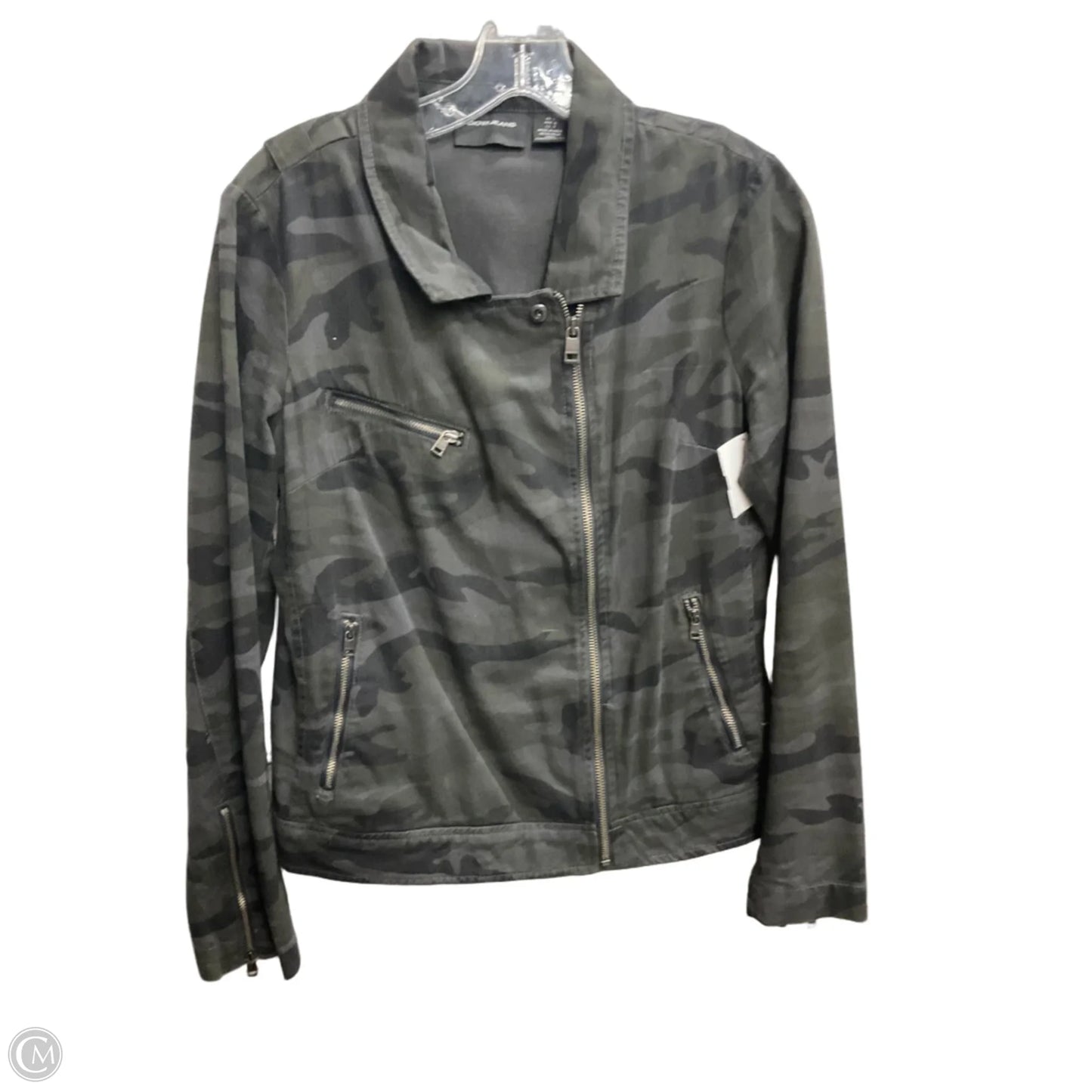 Jacket Shirt By Dkny In Camouflage Print, Size: L