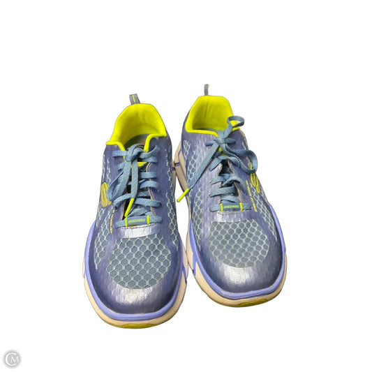 Shoes Athletic By Skechers In Blue, Size: 9.5