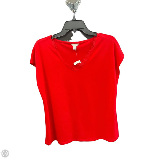 Top Sleeveless By Cato In Red, Size: M