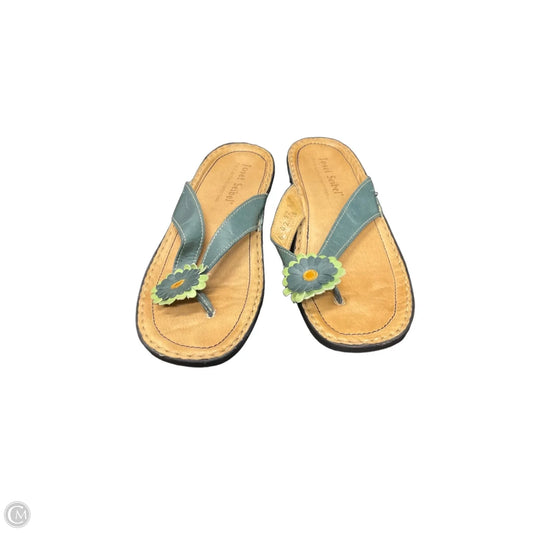 Sandals Flip Flops By Josef Seibel In Green, Size: 6