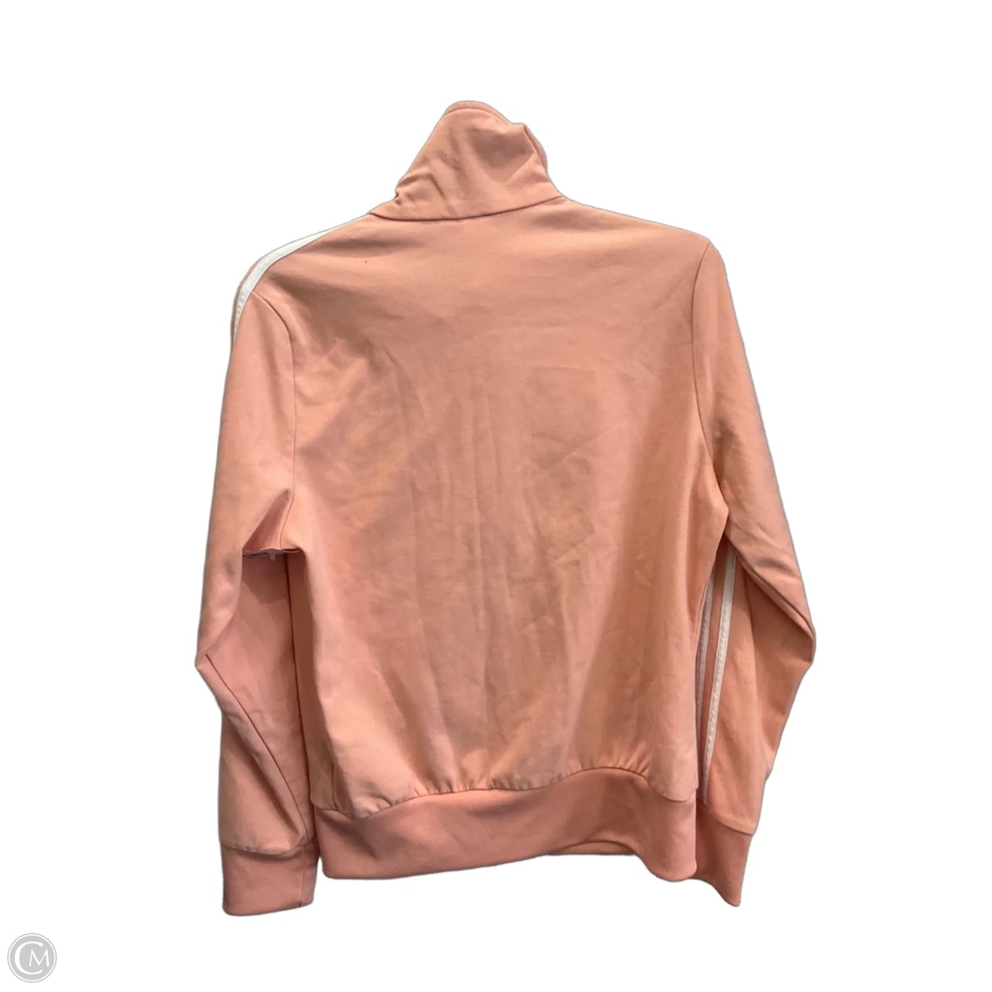Athletic Jacket By Adidas In Peach, Size: L