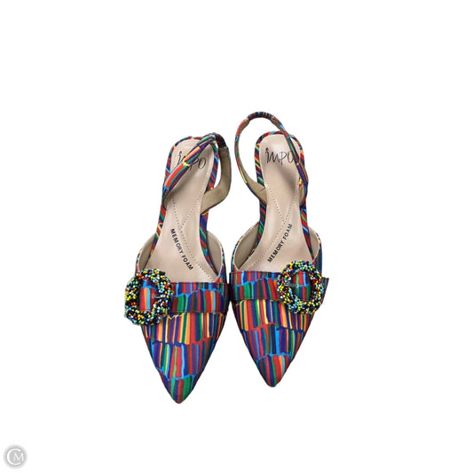 Shoes Heels Kitten By Impo In Multi-colored, Size: 8