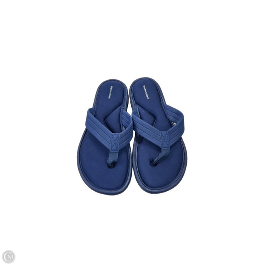 Sandals Flip Flops By Clothes Mentor In Navy, Size: 8