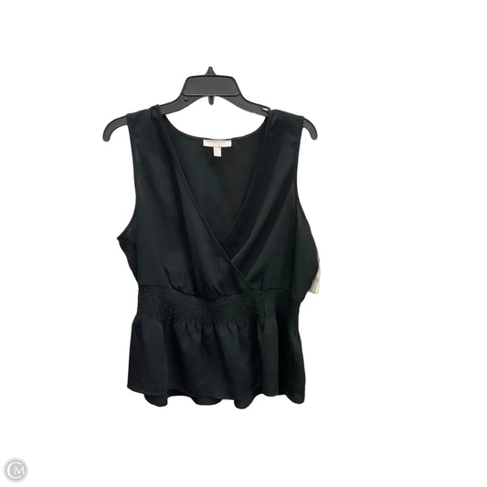 Top Sleeveless By Chelsea 28 In Black, Size: L