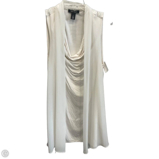 Top Sleeveless By White House Black Market In Ivory, Size: M