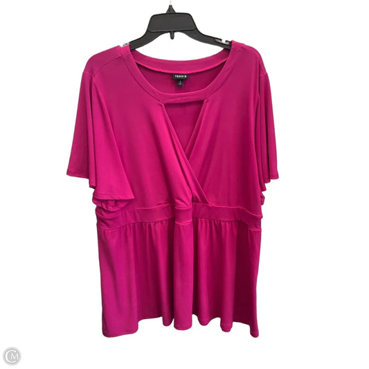 Top Short Sleeve By Torrid In Pink, Size: 3x