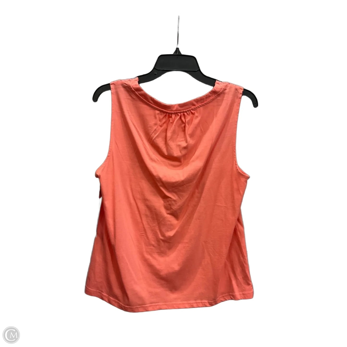 Top Sleeveless By Time And Tru In Orange, Size: M