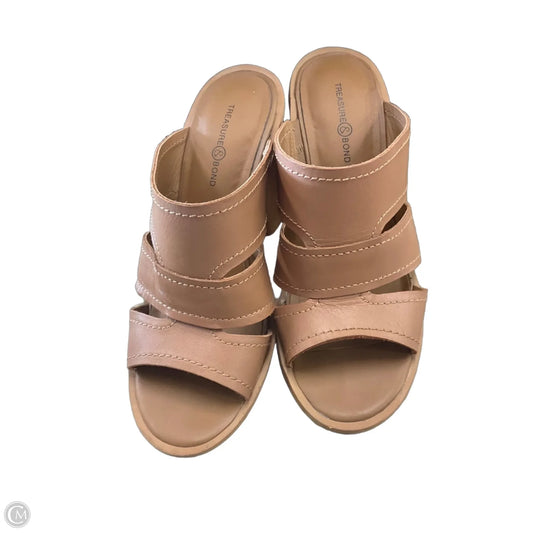 Shoes Heels Block By Treasure And Bond In Tan, Size: 7