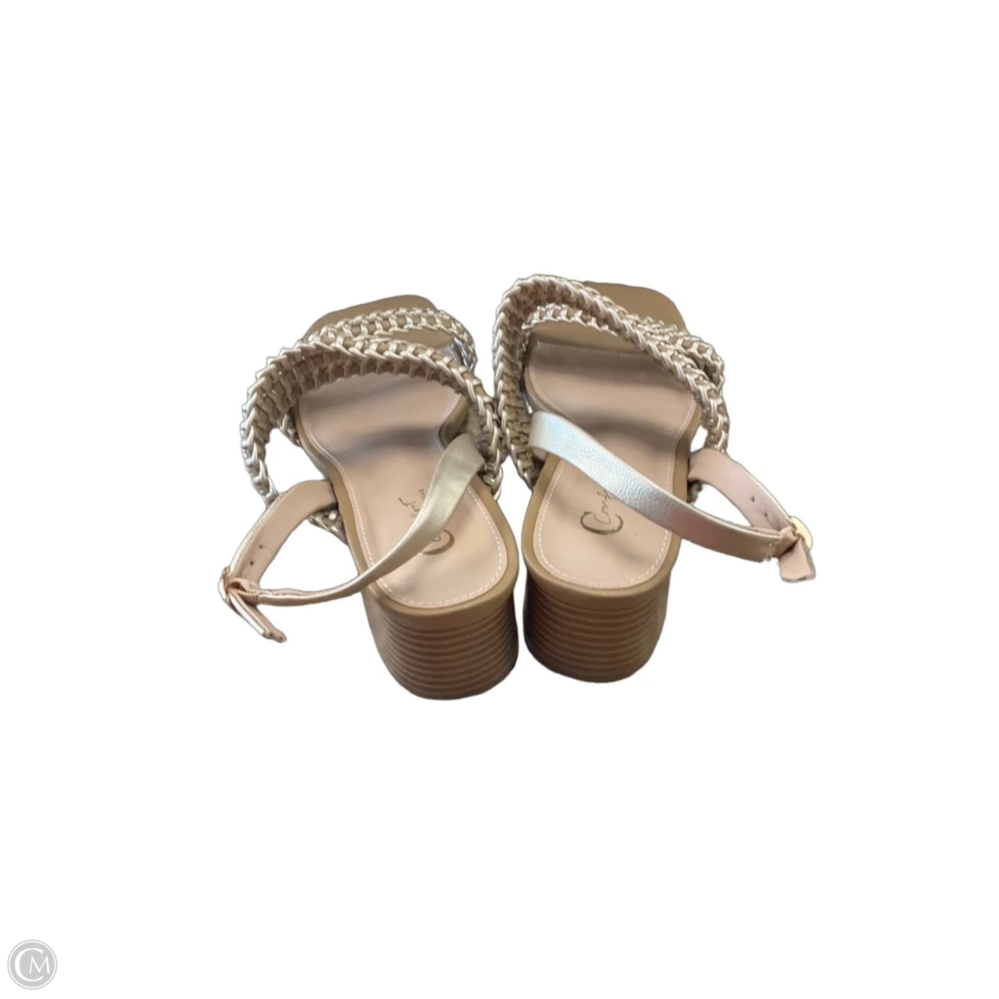 Shoes Heels Block By Clothes Mentor In Tan, Size: 11