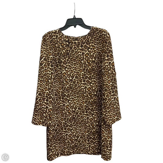 Dress Casual Midi By J. Crew In Animal Print, Size: 14