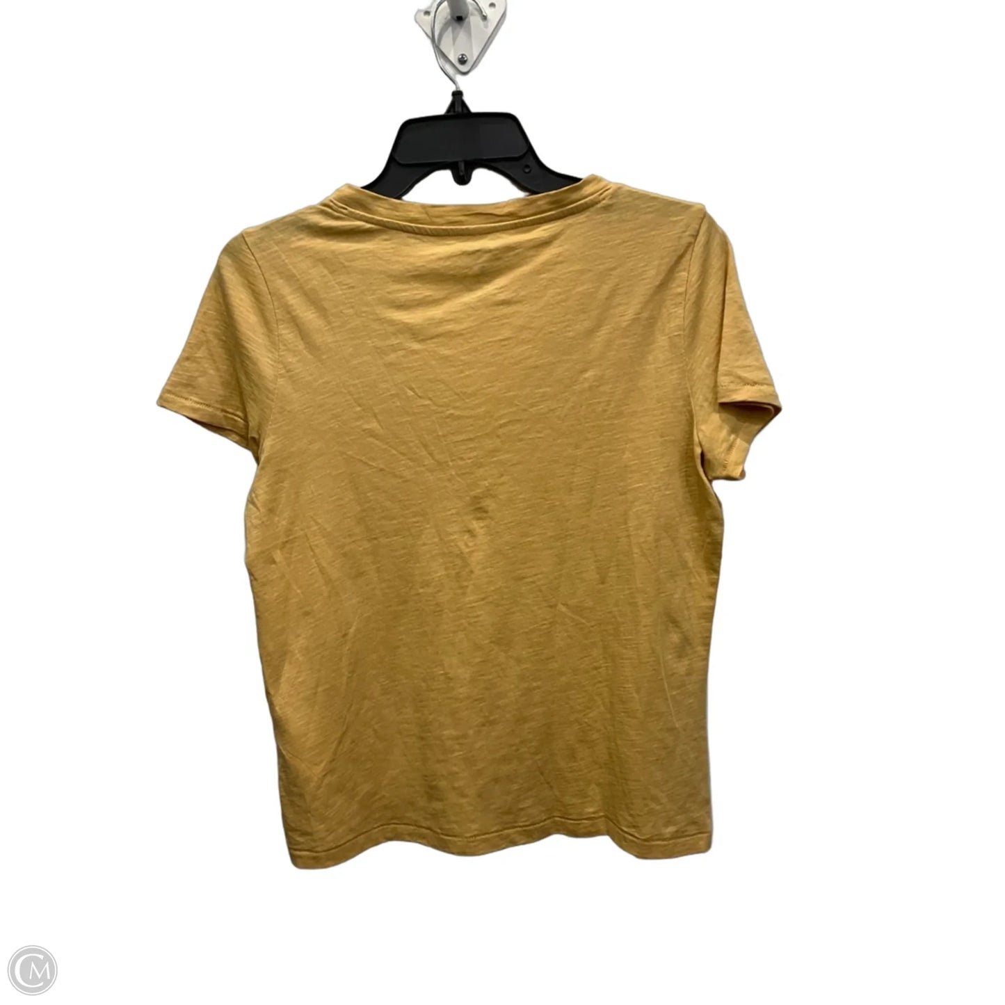 Top Short Sleeve By Madewell In Yellow, Size: Xs