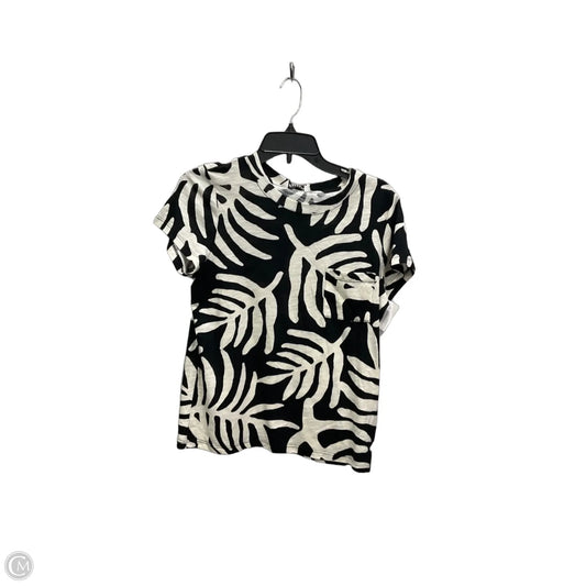 Top Short Sleeve By Clothes Mentor In Zebra Print, Size: S