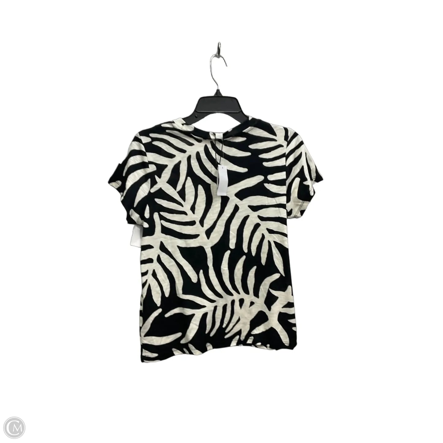 Top Short Sleeve By Clothes Mentor In Zebra Print, Size: S